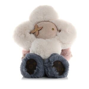 💋Louis Vuitton Pink and Gray Plush